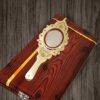 Aranmula Kannadi (1.5 inch) Handheld Val Kannadi | 100% Authentic Aranmula Craft |  Direct from Traditional Artisans| Authentic Vishu Kani Mirror
