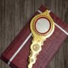 Aranmula Kannadi (1.95") Handheld Ashtamangalya Kannadi | 100% Authentic Aranmula Kannadi | Direct from Traditional Artisans| Authentic Vishu Kani Mirror