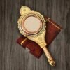 Aranmula Kannadi (2.2 inch) Handheld ValKannadi | 100% Authentic Aranmula Craft | Direct from Traditional Artisans| Authentic Vishu Kani Mirror