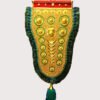 Nettipattam (Mayilpeeli) 4ft -Handcrafted Kerala Mayilpeeli Nettipattam Wall Décor– with Green Beads pattern