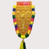 Nettipattam (Multicolor) 4ft Handcrafted Kerala Nettipattam in colorful Arang & golden