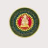 Alavattam-Handcrafted Decorative (Set of 2)-14"-Authentic -Alavattam Ganesha Round