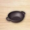 Cast Iron Kadai - 12" Pre-Seasoned Wok for Home & Restaurant Use
