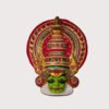 Kathakali Mask Fibre Kerala Handcrafted Wall Hanging –  Pacha Vesham Wall Decor with Gold Foil & Gemstone Embellishments