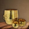 Brass Para Set with Changazhi & Nazhi – Heritage Measuring Vessels for Rituals & Décor