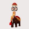 Elephant Pooram Festival Decor – Handcrafted Wooden Kerala Traditional Showpiece
