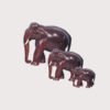 Elephant Showpiece (Set of 3) Handcrafted Rosewood