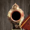 Aranmula Kannadi Traditional (2.75") with built-in backstand | 100% Authentic Aranmula Kannadi | Bronze Mirror