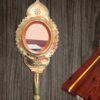 Aranmula Kannadi (2.7") Handheld ValKannadi | 100% Authentic Aranmula Craft | Direct from Traditional Artisans| Authentic Vishu Kani Mirror