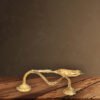 Brass Kodi Villaku –Authentic Kerala Brass -Traditional Oil Lamp for Pooja & Home Decor