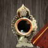 Aranmula Kannadi Traditional (2.2") with built-in backstand | 100% Authentic | Bronze Mirror