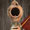 Aranmula Kannadi Traditional (3" Mirror Dia) with peedam | 100% Authentic | Bronze Mirror