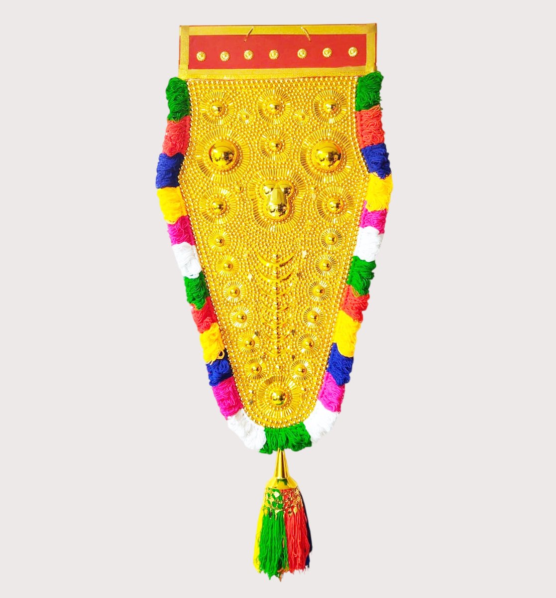 Nettipattam multicolor 5.5ft- Handcrafted Traditional Elephant Caparison Wall Décor